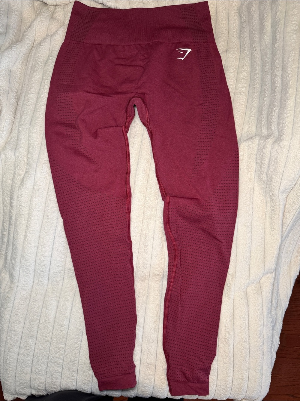 Gymshark Seamless High-Waist Leggings in Maroon